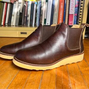 Red Wing Shoes Rich Brown Leather Ankle Booties